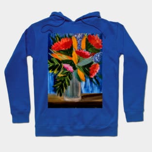 Bright abstract flowers Hoodie